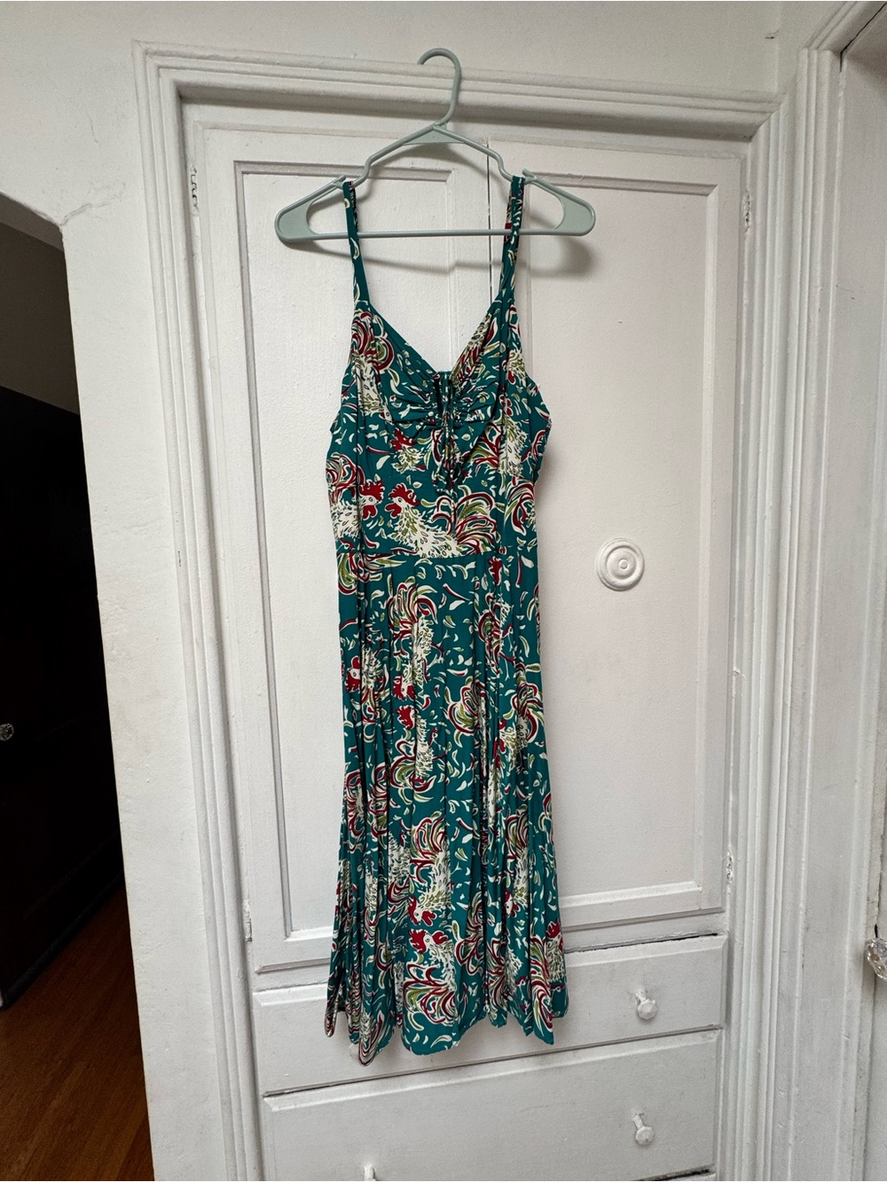 Trashy Diva Rooster print dress in Lamour style